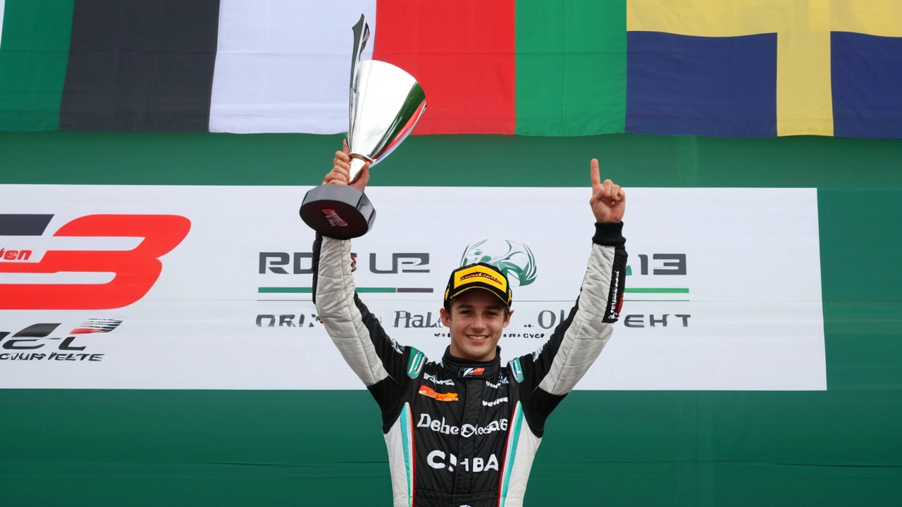 Бедрин одержал первую победу в Формуле-3, выступая за команду AIX Racing